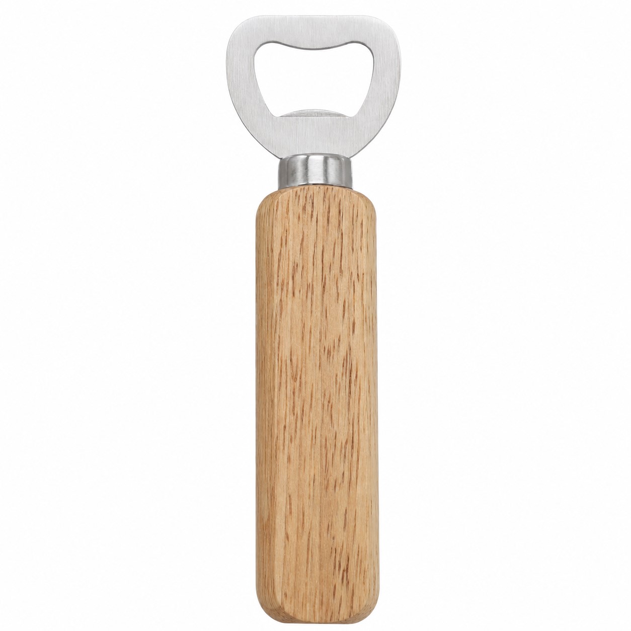 Wood Handle Stainless Steel Bottle Opener — view 2