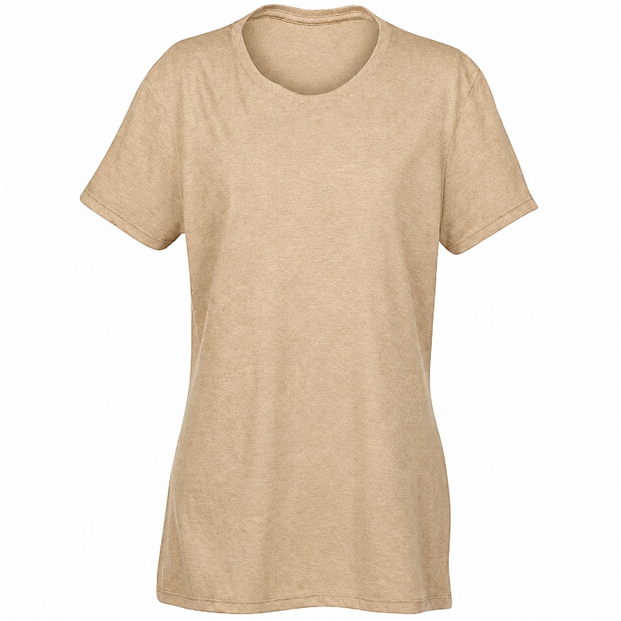 Ladies' Tri-Blend Short-Sleeve Tee — Tan Beige