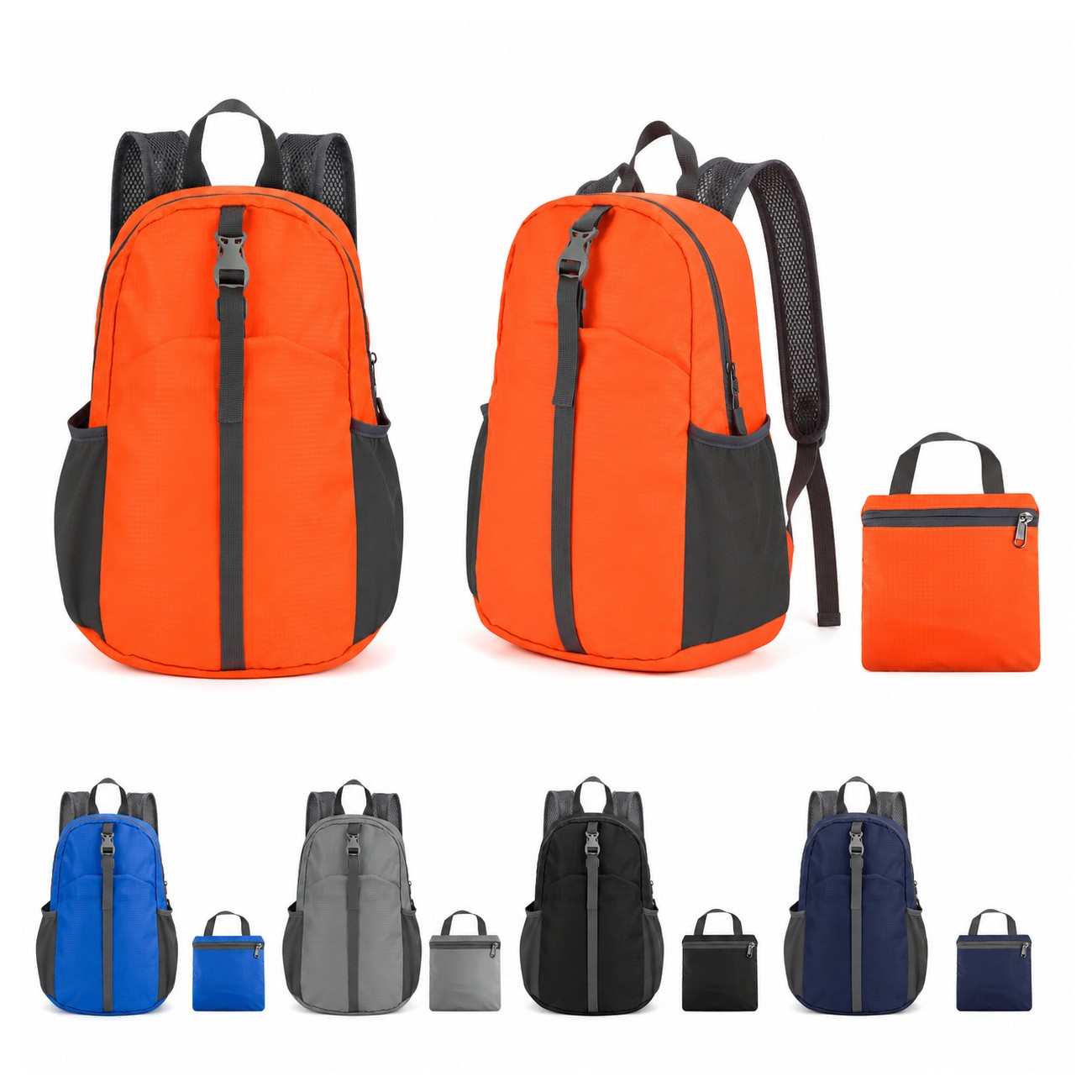 400D Ripstop Polyester Front Pocket Backpack