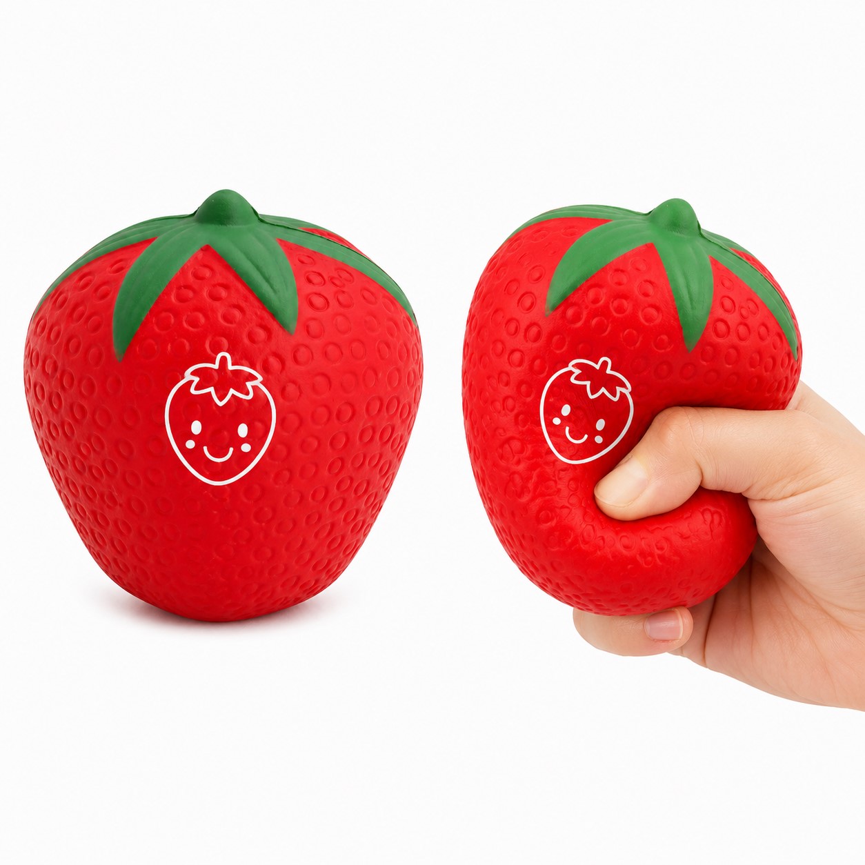 Strawberry PU Foam Squeeze Stress Ball