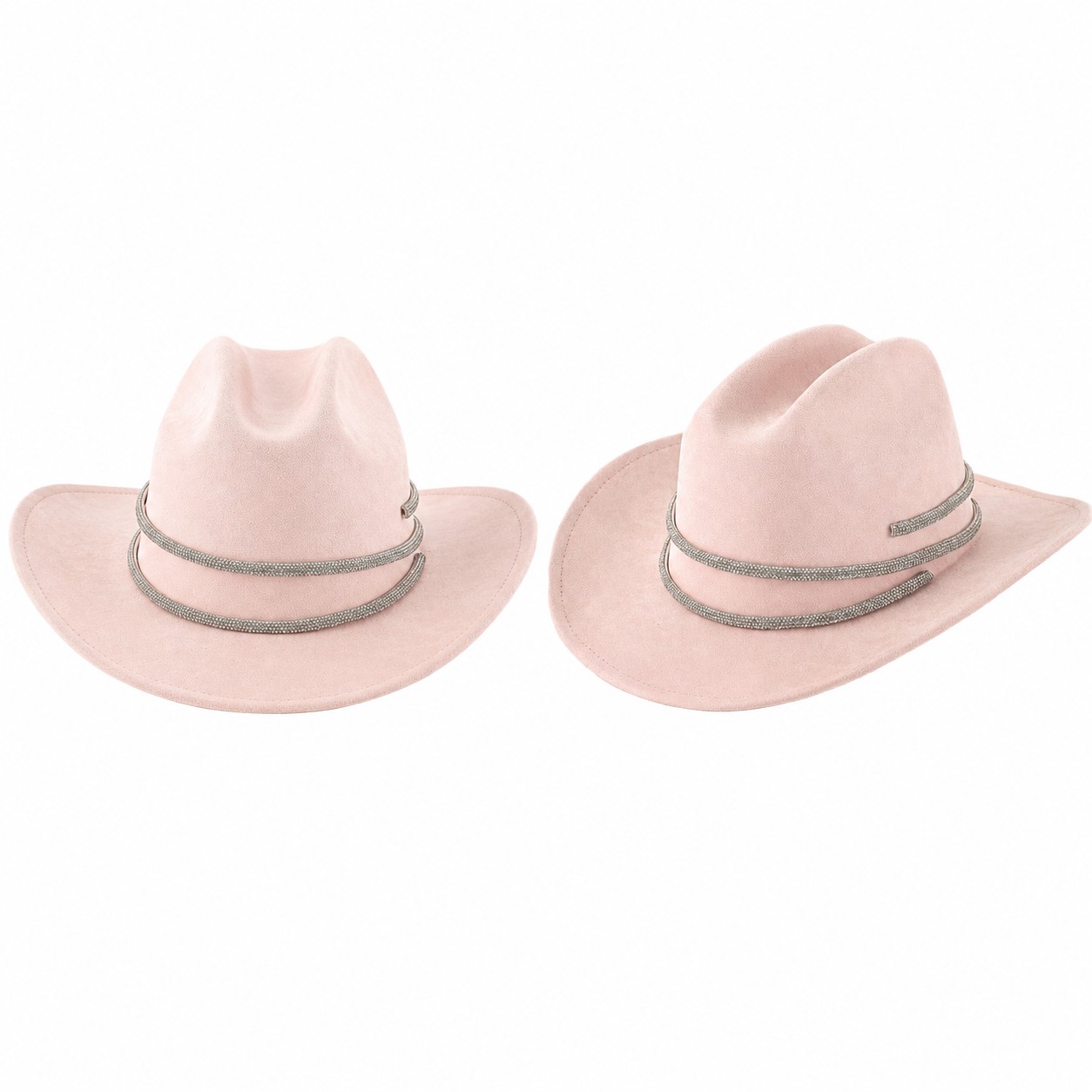 Polyester Rhinestone Western Cowboy Hat