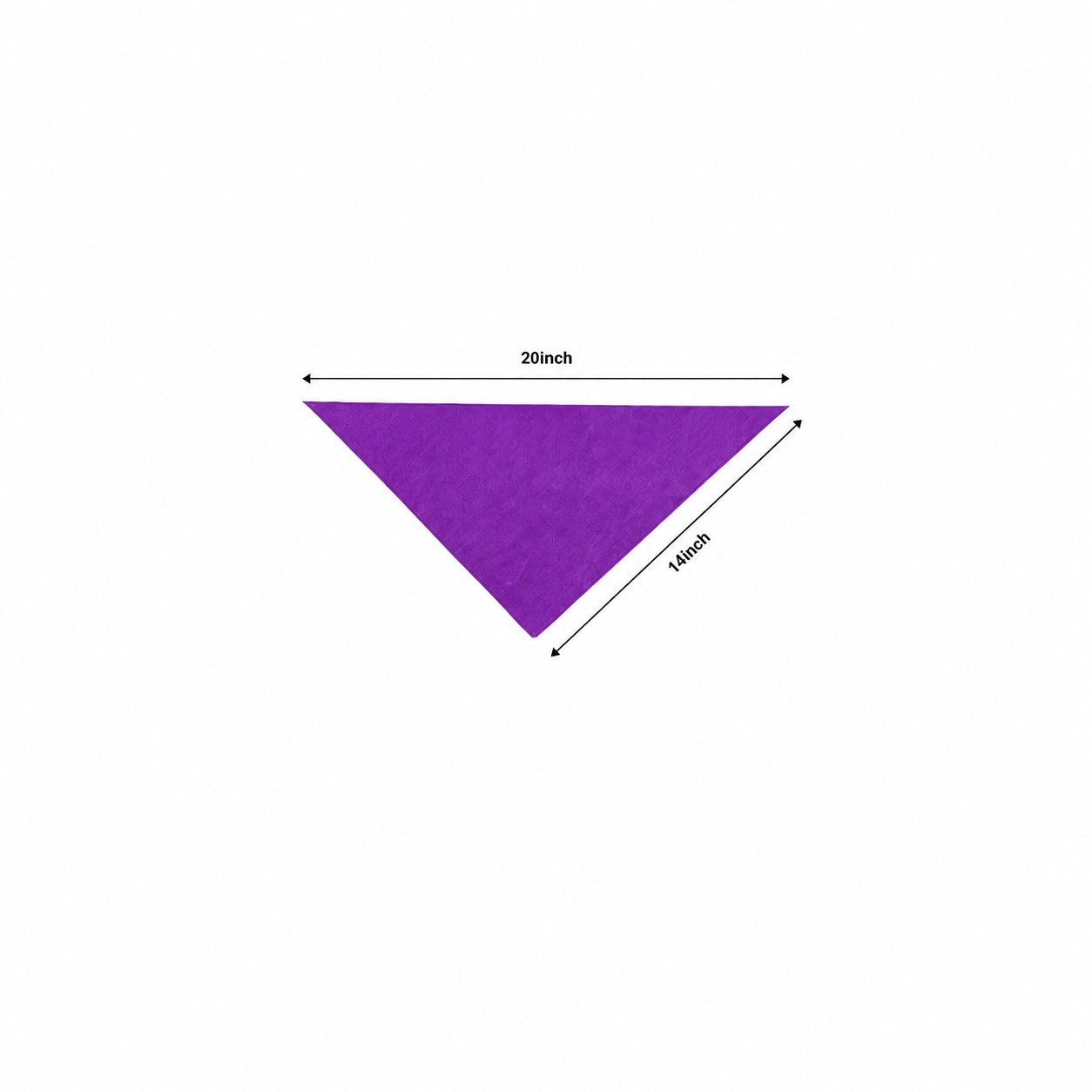 Cotton Triangle Pet Bandana — Purple