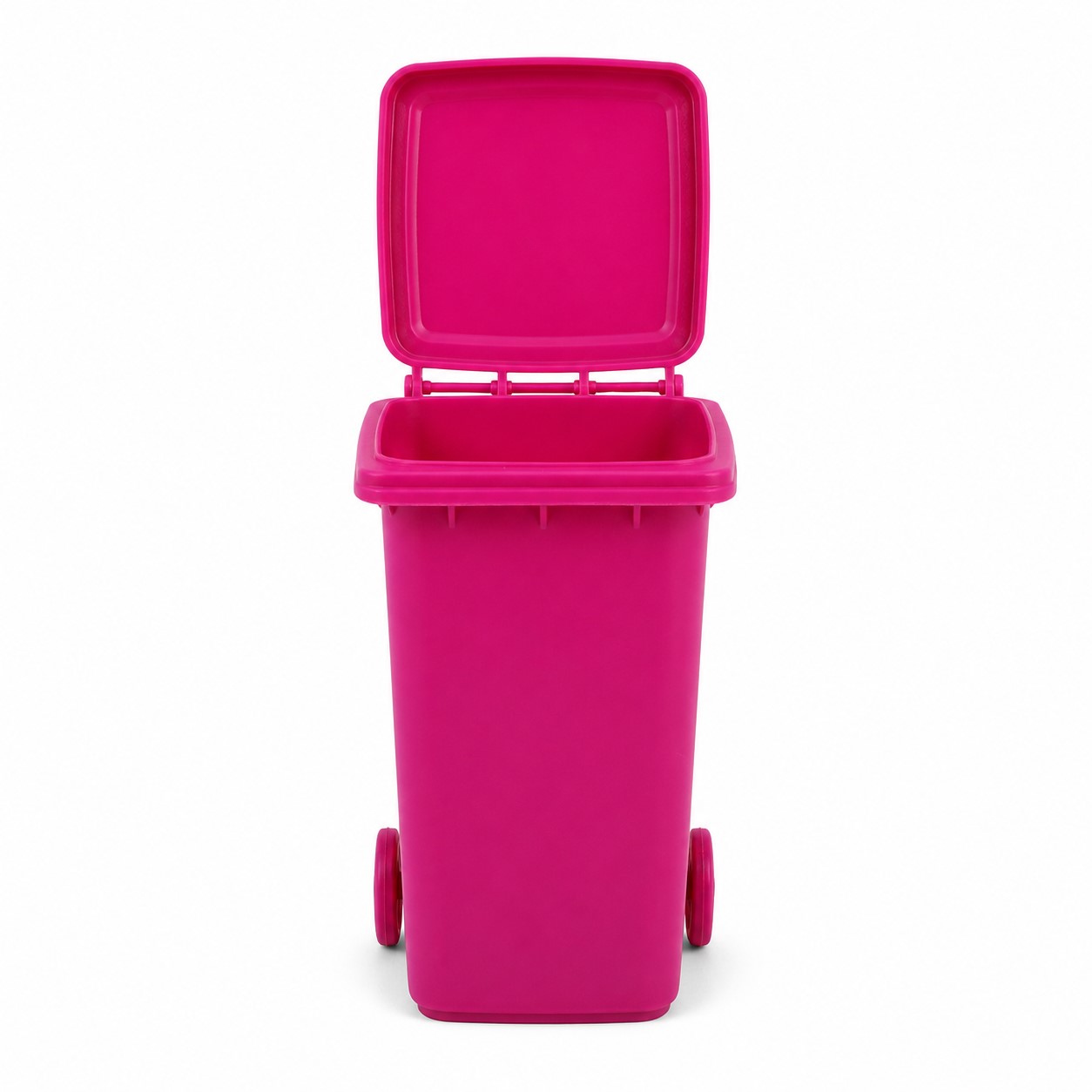 PP Wheeled Trash Can Pencil Holder — view 2