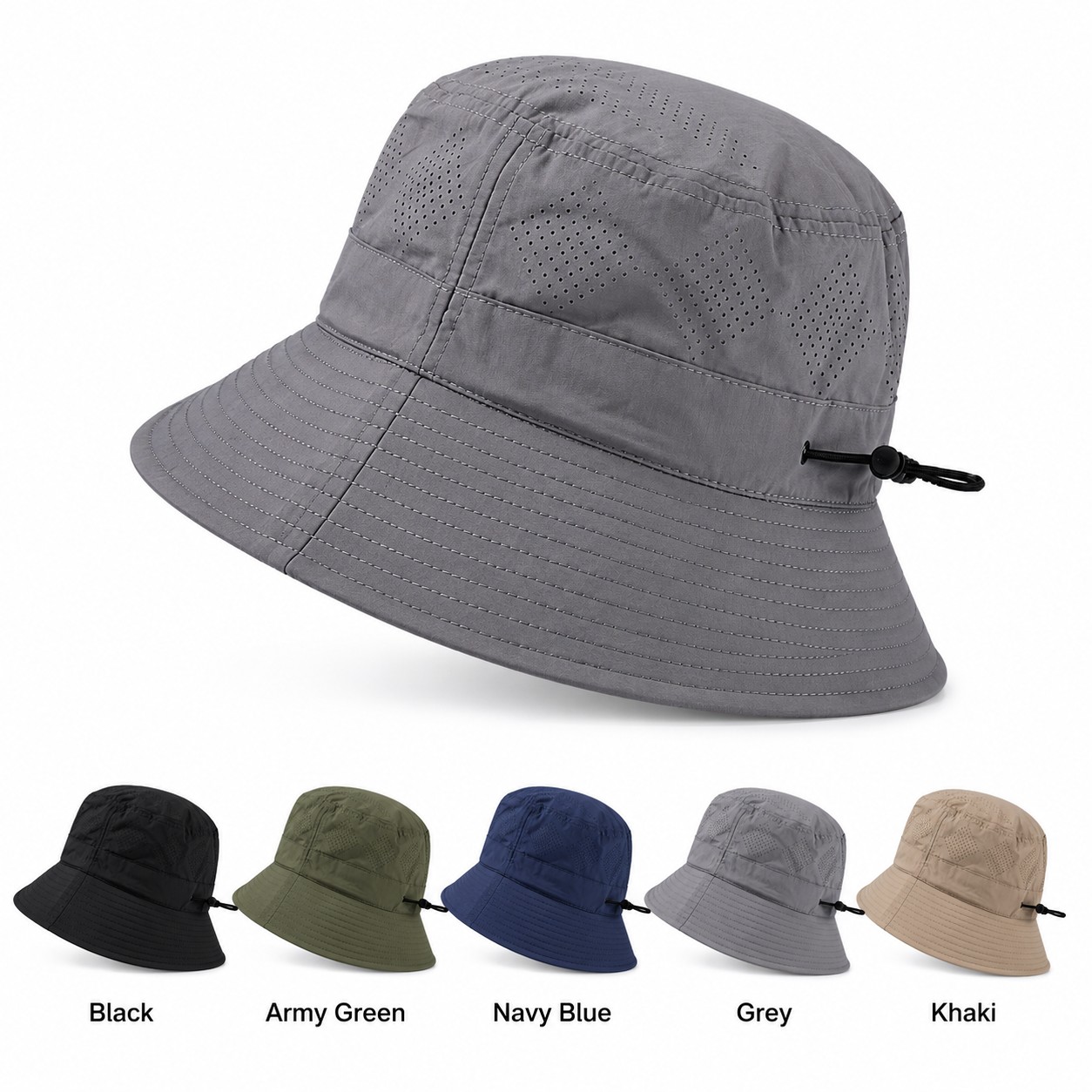 Perforated Polyester Outdoor Bucket Hat