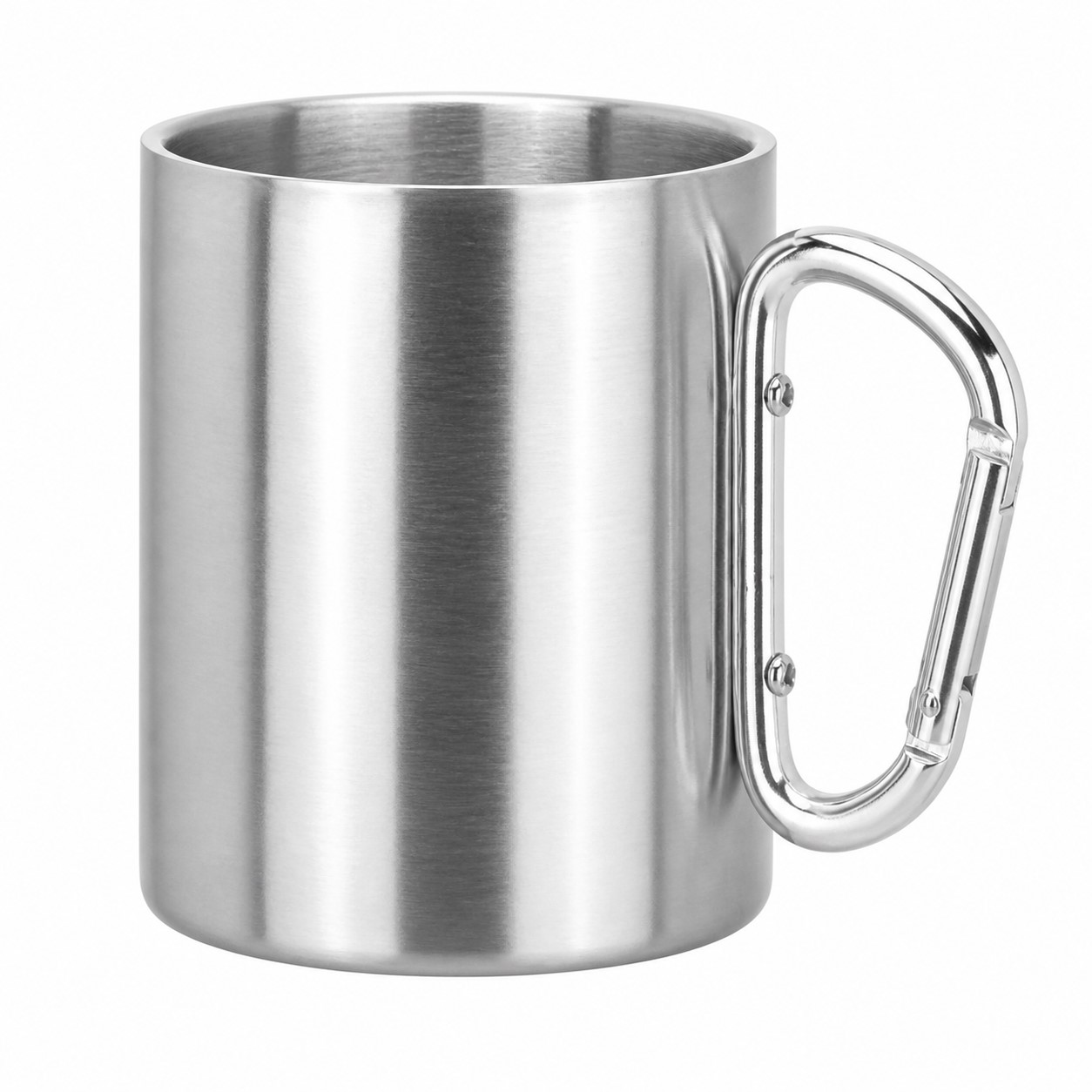 Double Wall Stainless Steel Travel Carabiner Mug — view 2