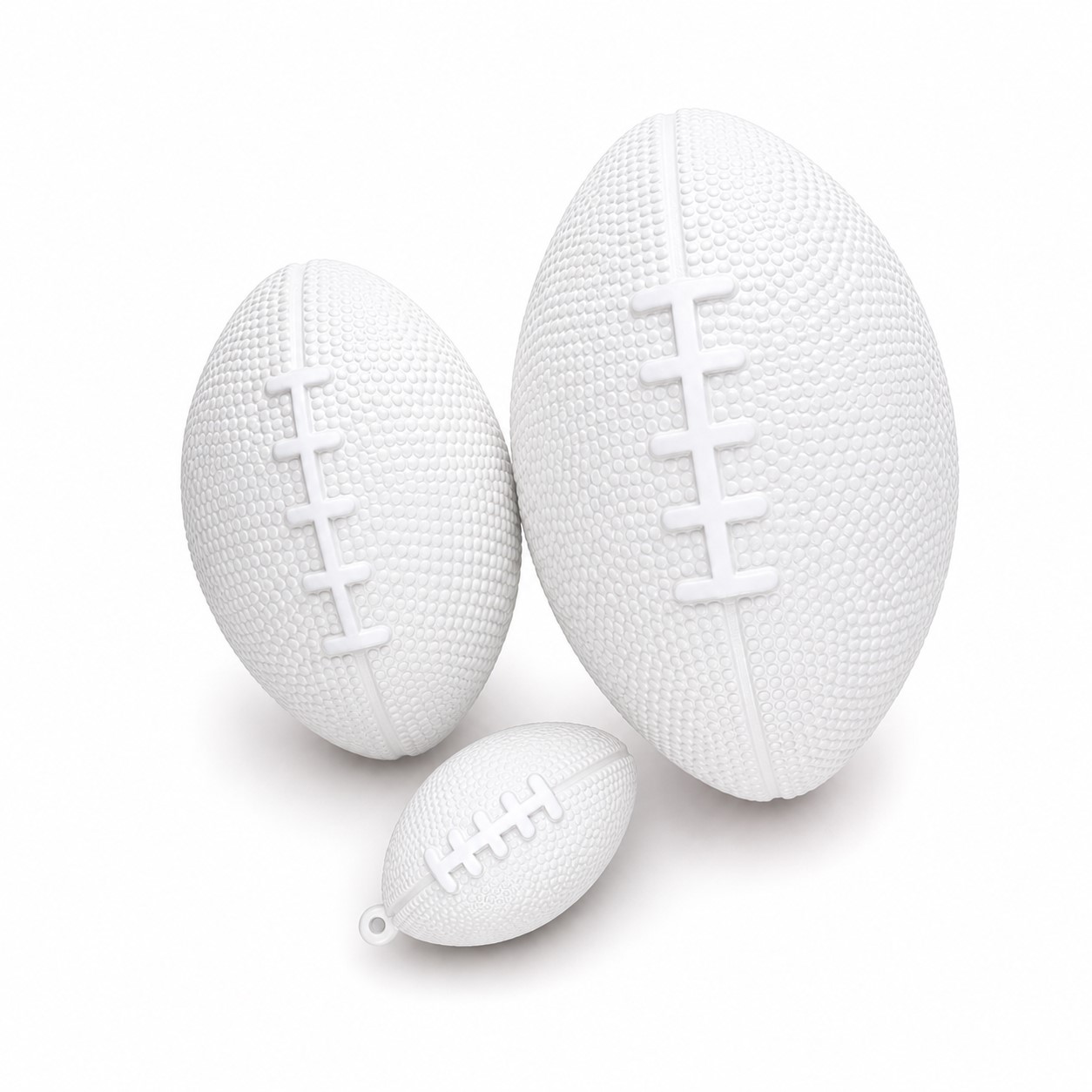 Mini Football Foam Stress Toy — White