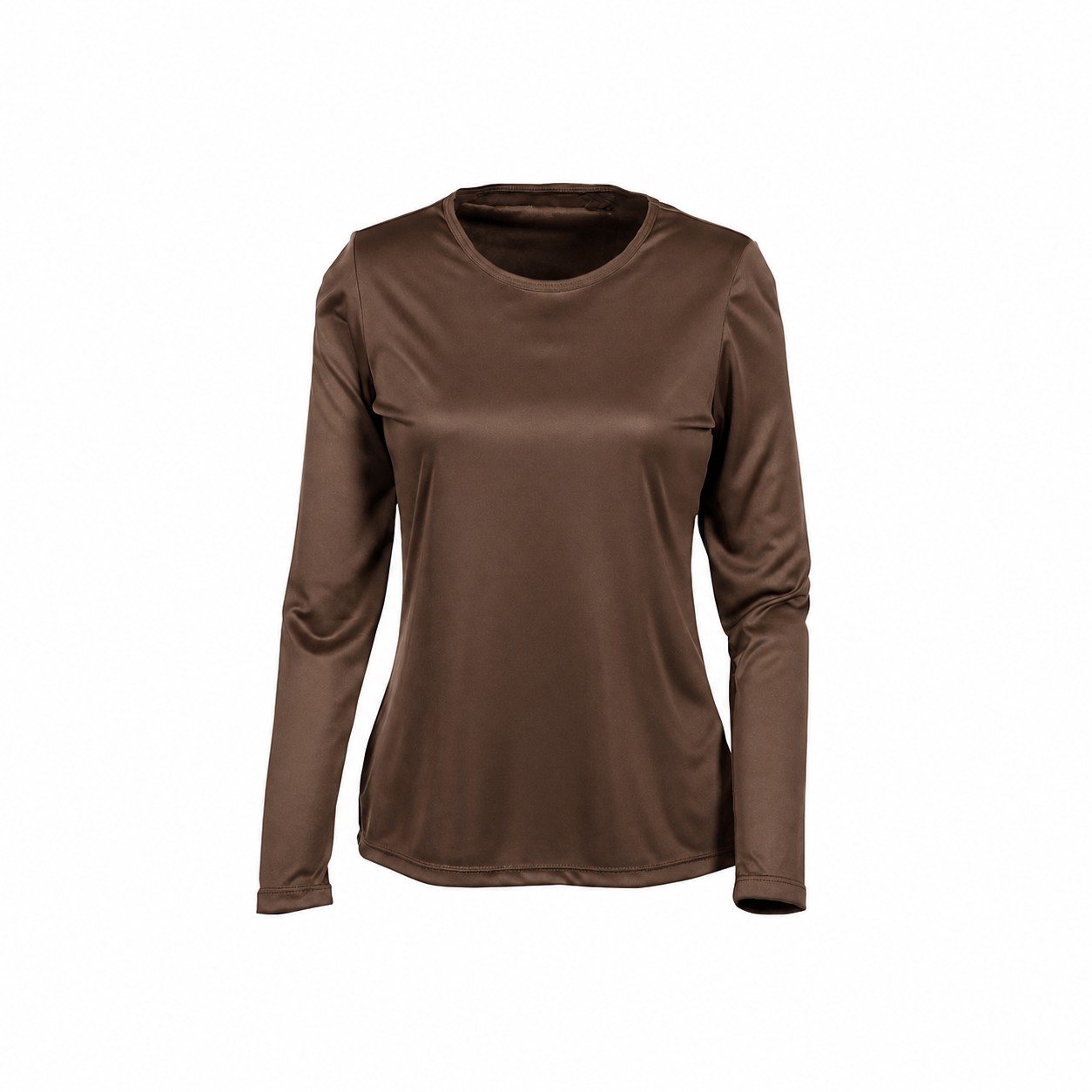 Ladies Recycled Polyester Cooling Tee — Brown