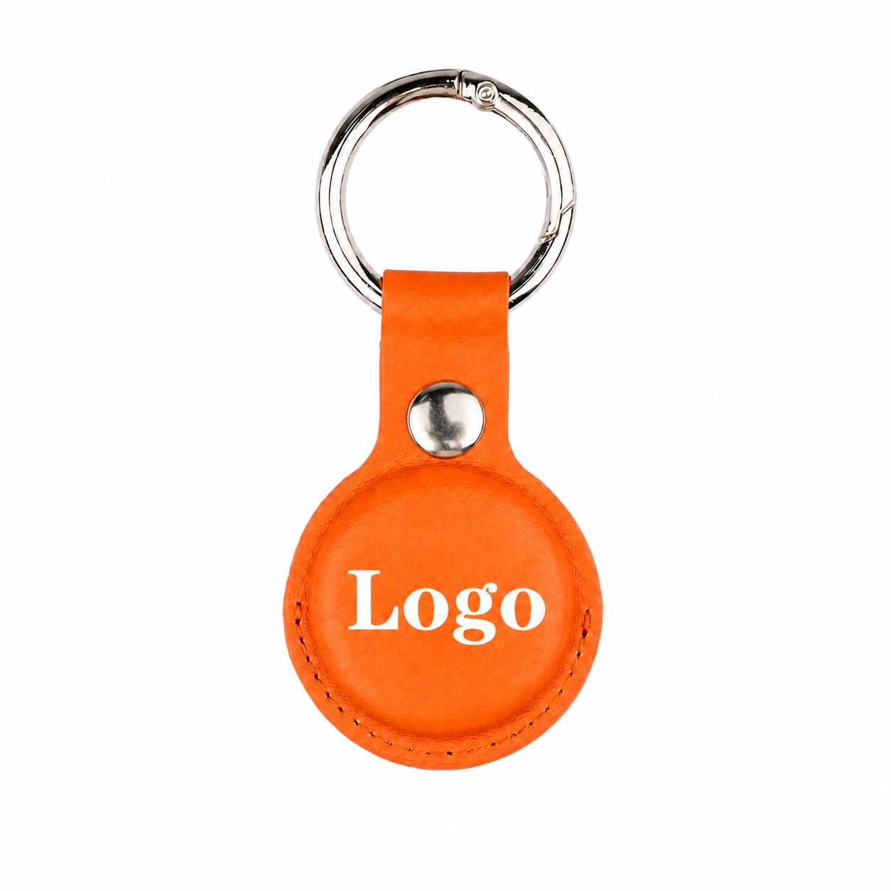 Silicone Tracker Holder Keychain — Orange