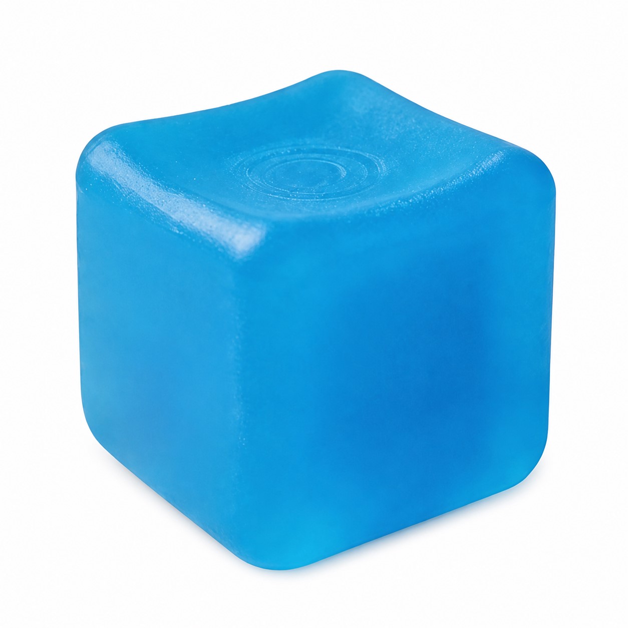 Frosted TPR Cube Stress Toy — view 2