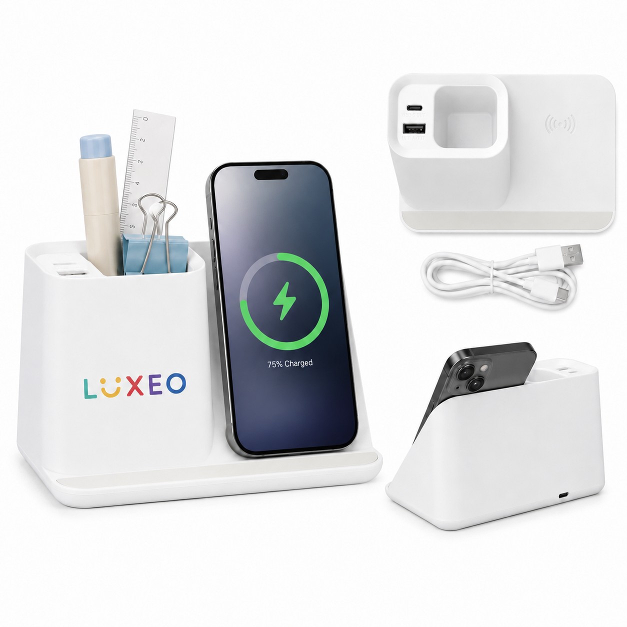 Desktop Charging Pen Cup Organizer