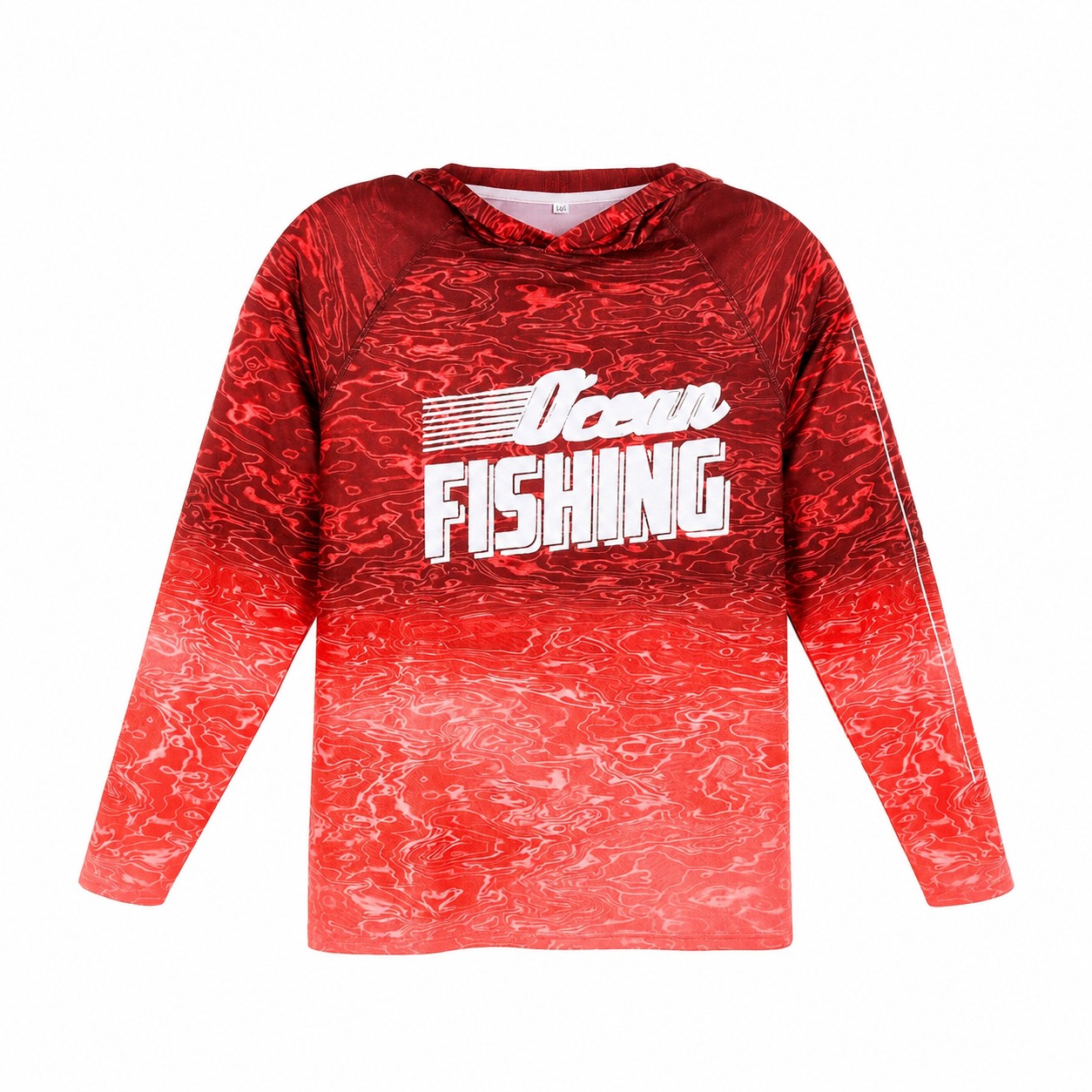 Fishing Sun Hoodie — Red