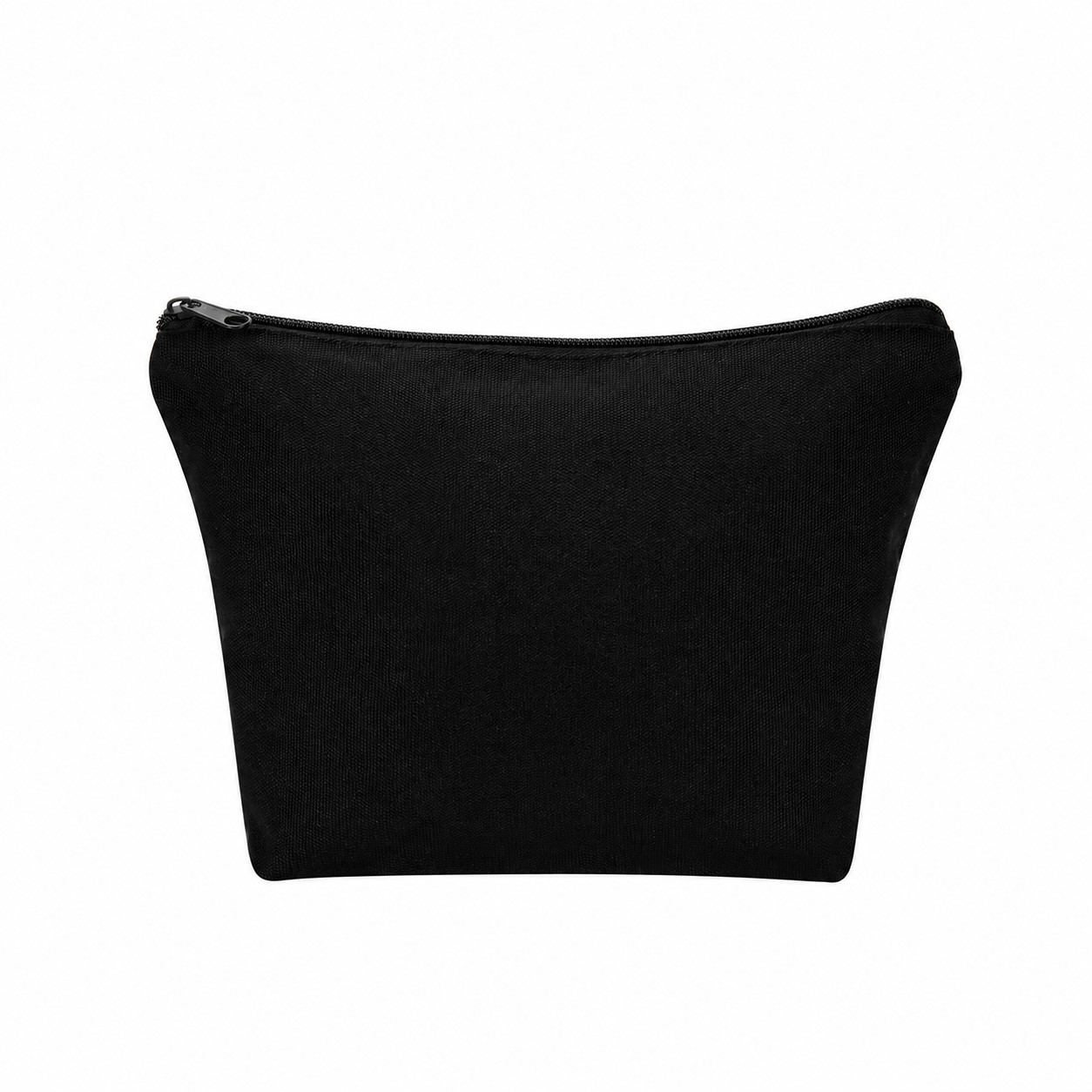 Cotton Makeup Bag — Black