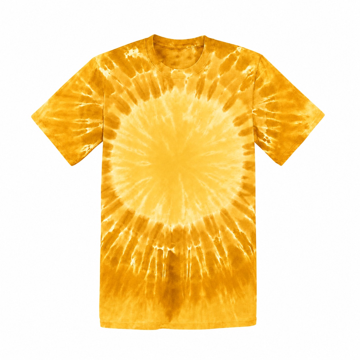 Rainbow Cotton Tie Dye Shirt — Gold