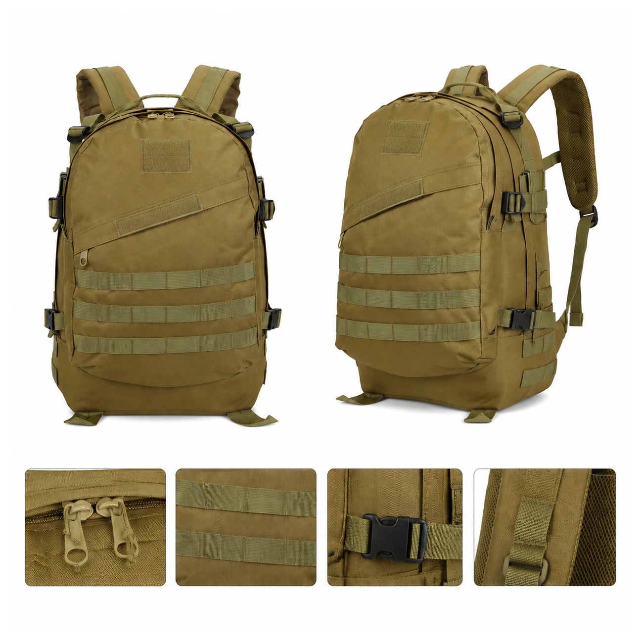 Military Zippered Storage Backpack