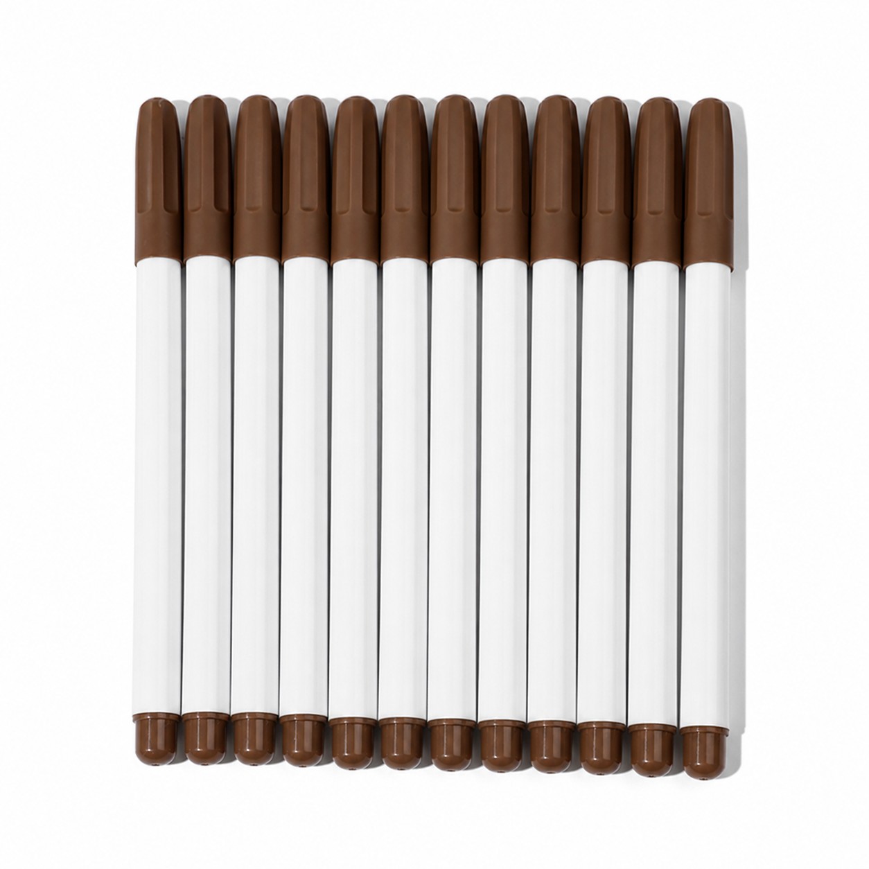 Fine Tip Plastic Dry Erase Marker Set — Brown