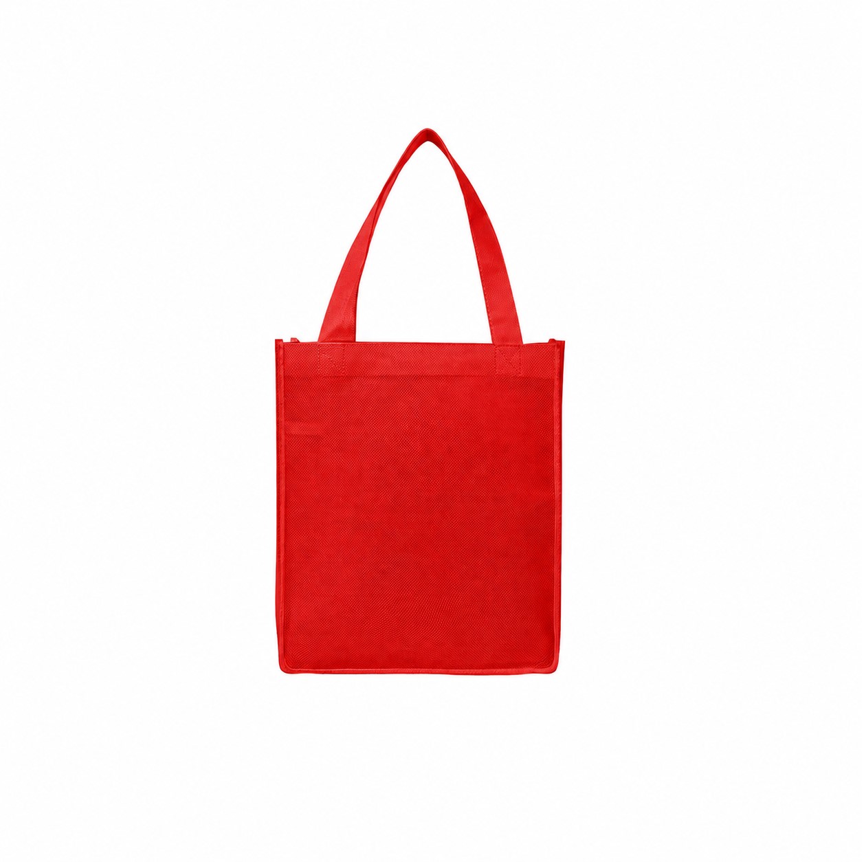 Laminated Non-Woven Tote Bag — Red