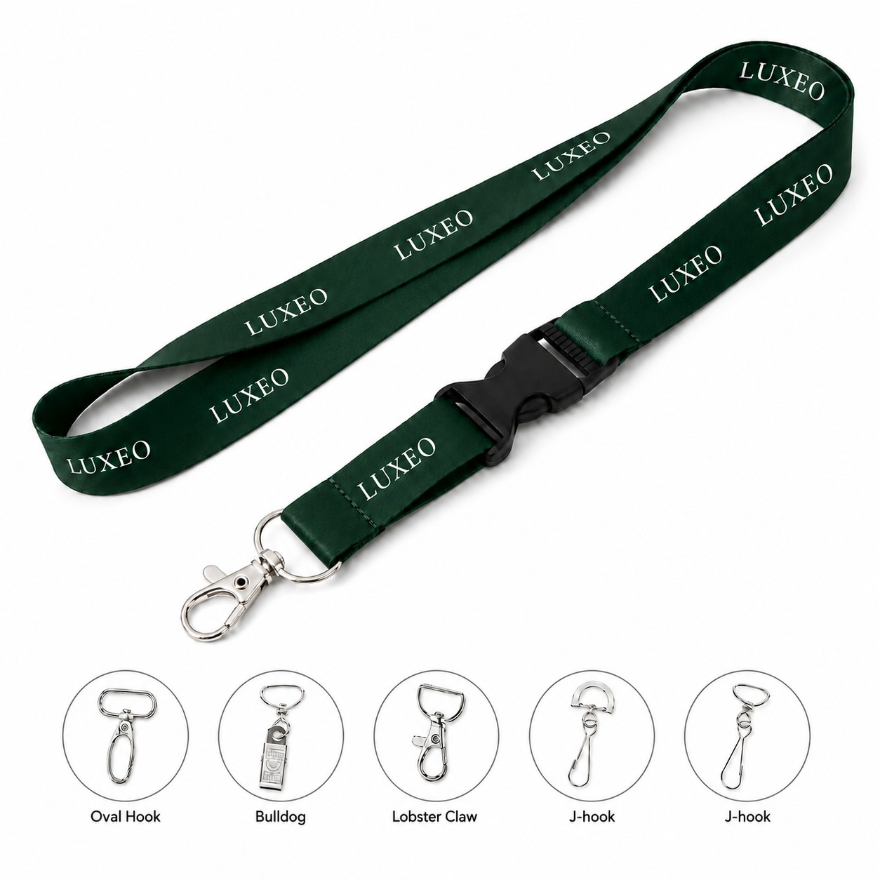 Polyester Lanyard With Detachable Buckle