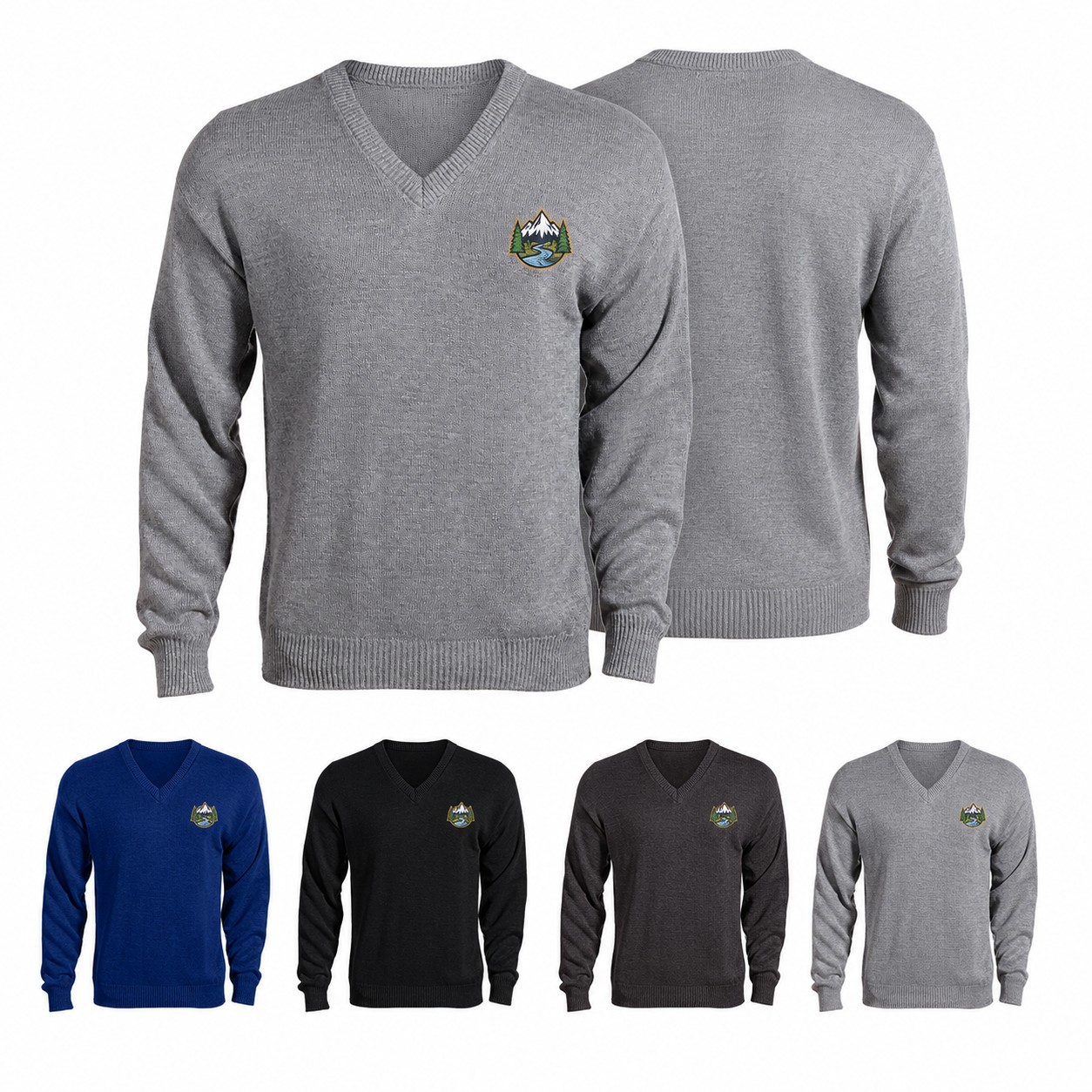 Women's Long Sleeve V-Neck Cotton Blend Shirt