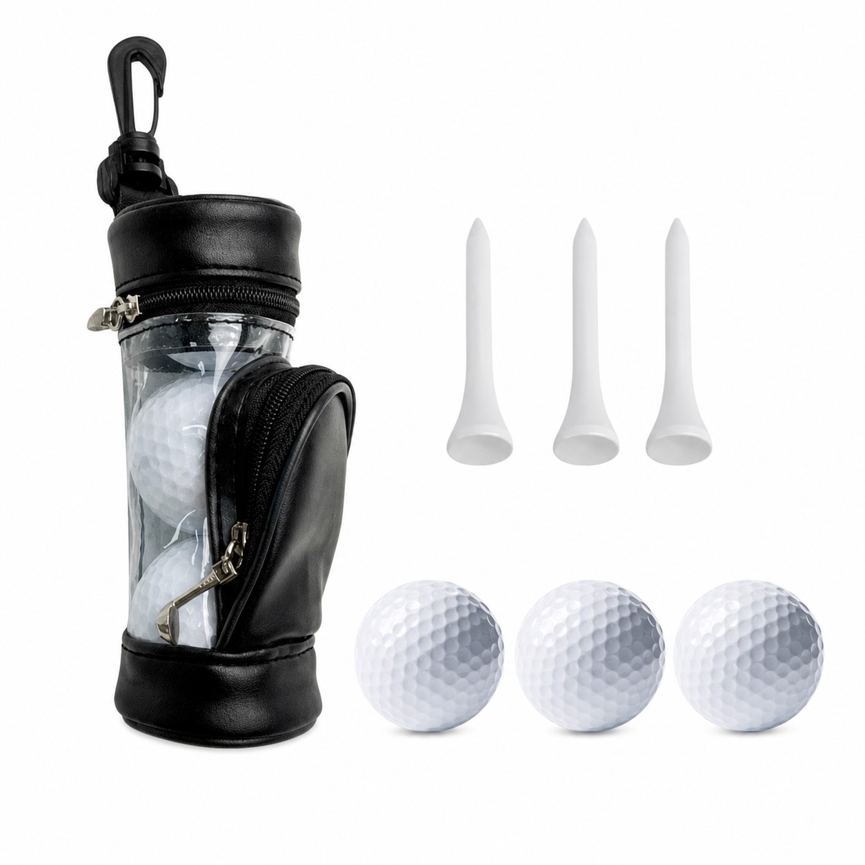 Hooked PU Golf Ball Holder Set — view 2