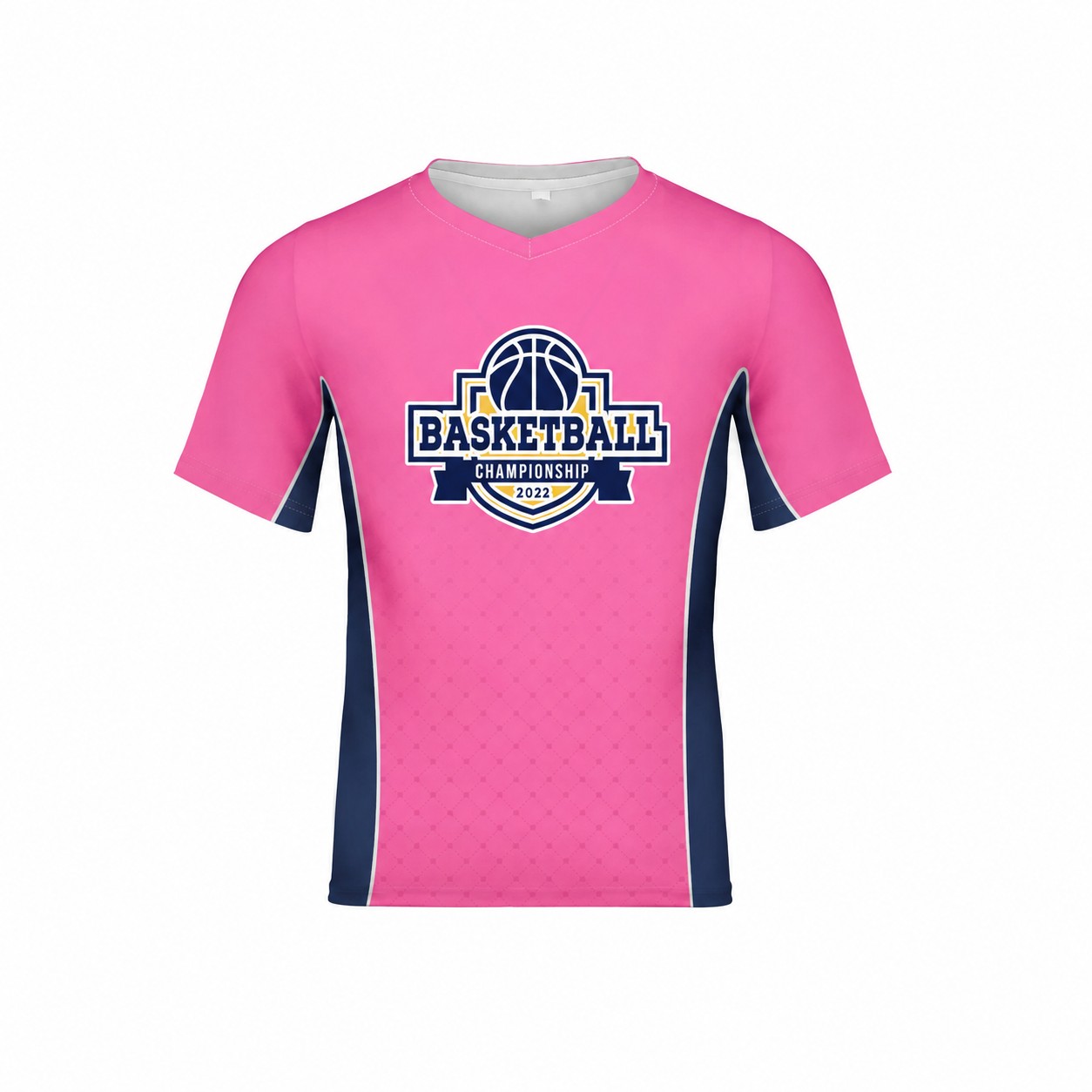 Moisture-Wicking Polyester Crew Neck T-Shirt — Pink