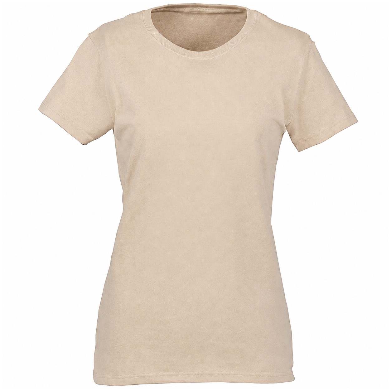Ladies' Midweight Cotton T-Shirt — Beige