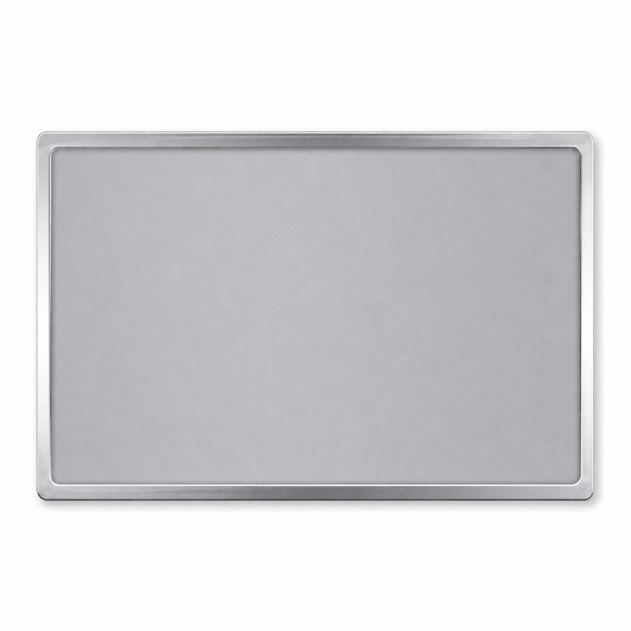 Rectangle Epoxy Dome Lapel Pin — Nickel Silver