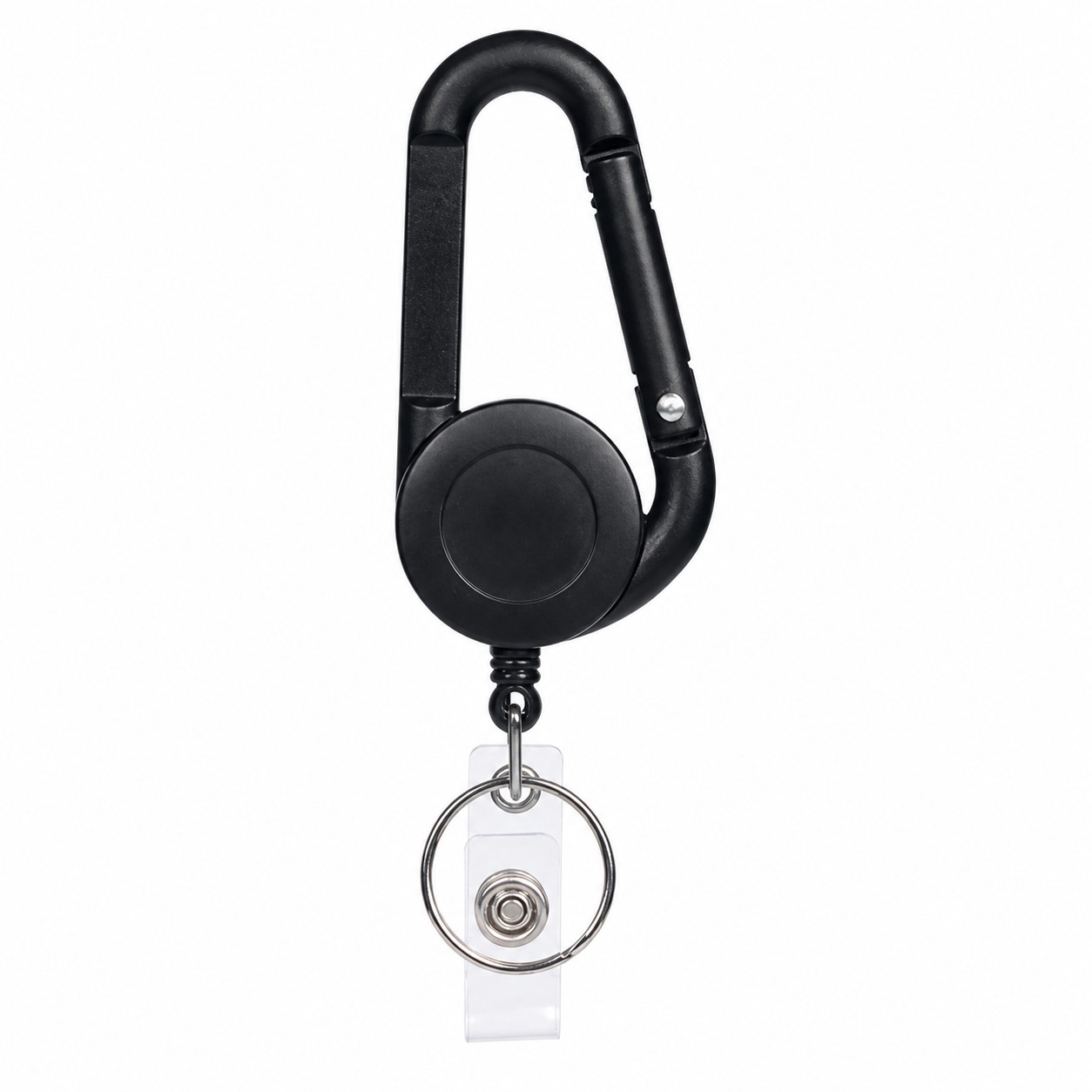 Retractable ABS Carabiner Badge Reel — view 2