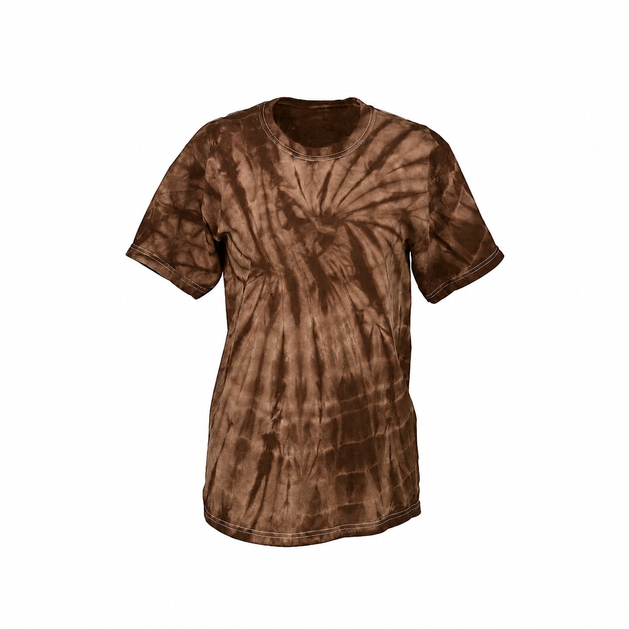 Cotton Spider Wash T Shirt — Brown