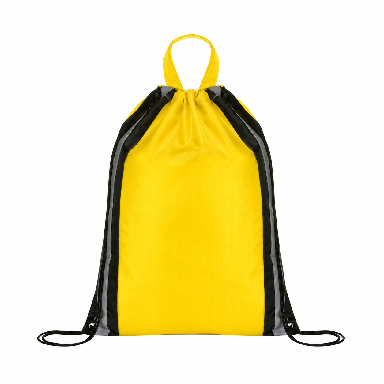 210D Polyester Drawstring Bag — Yellow
