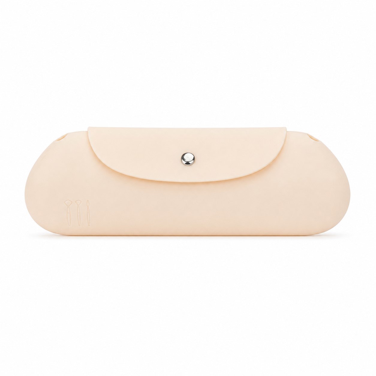 Compartmented Silicone Travel Makeup Brush Holder — view 2