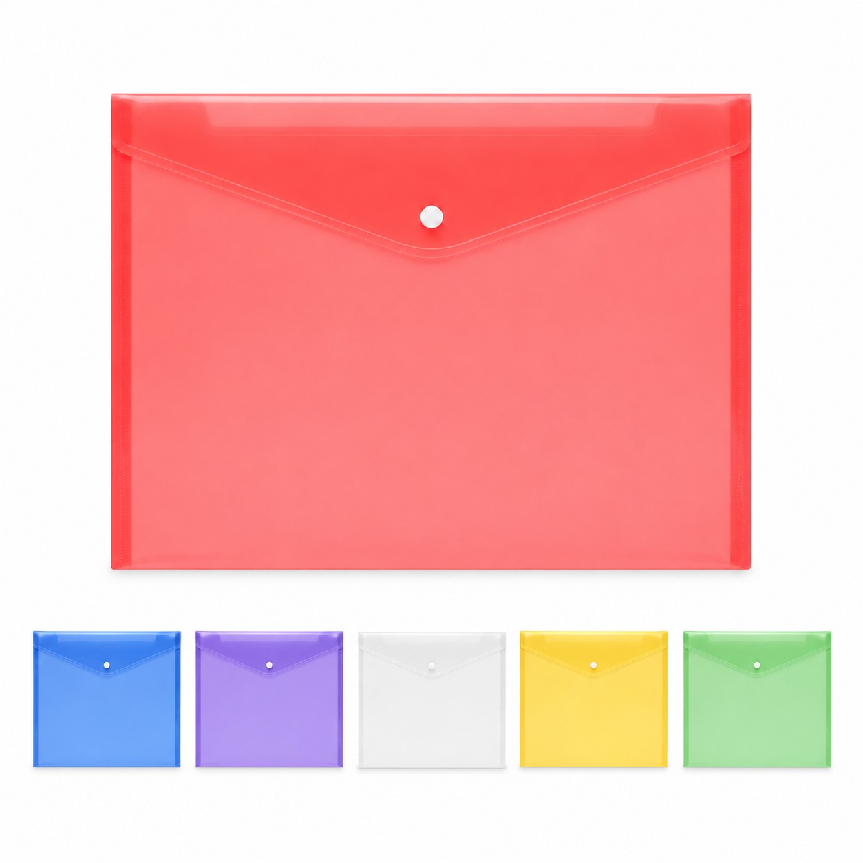 A4 Polypropylene Snap File Envelope