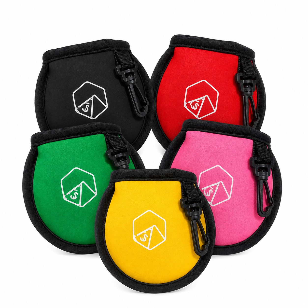 Zippered Synthetic Rubber Golf Ball Cleaning Pouch