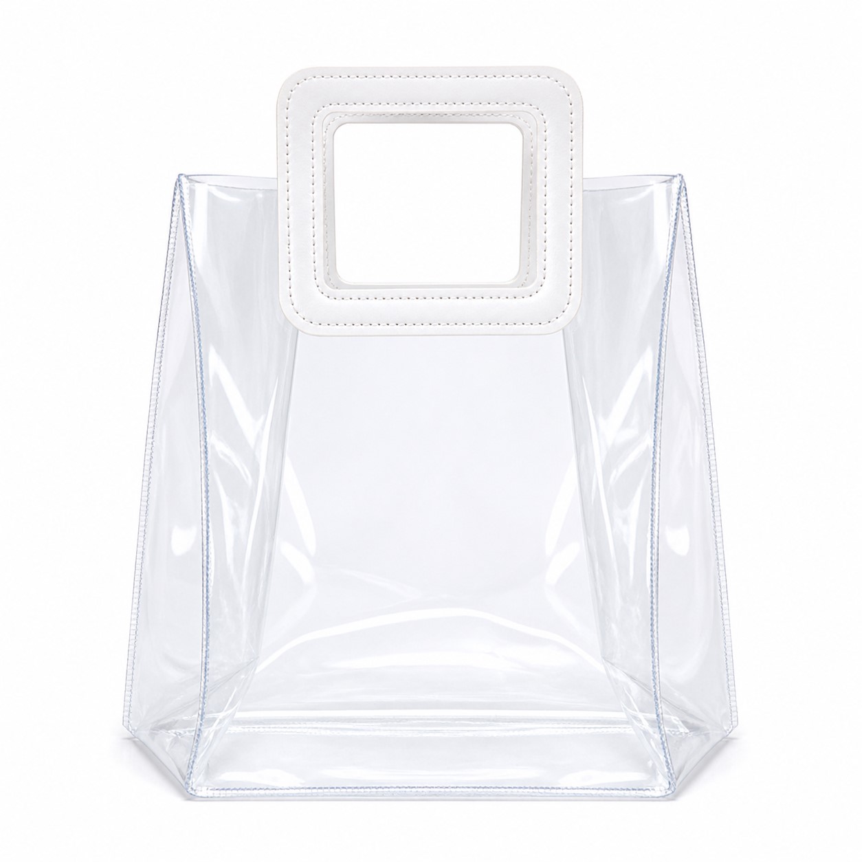 Clear PVC Tote With Square Handles — view 2