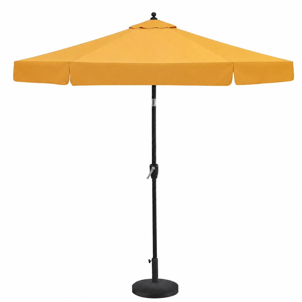 Aluminum Market Patio Umbrella With Auto Tilt — Gold