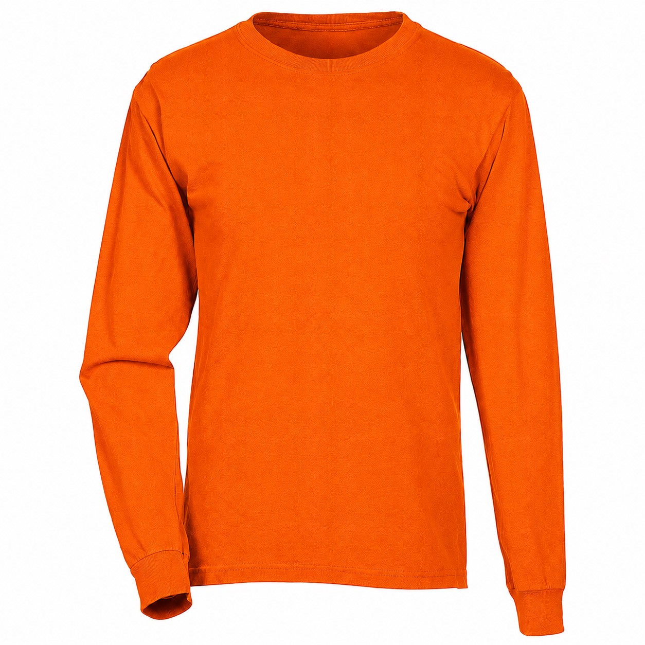 Ringspun Cotton Long Sleeve Tee — Orange