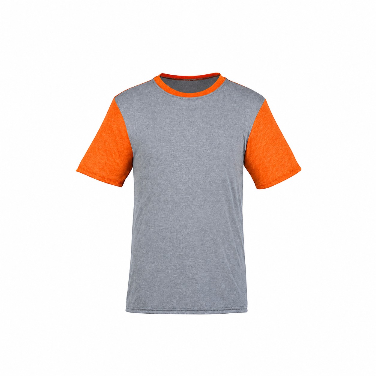 Tri Blend Contrast Ringer Tee — Orange