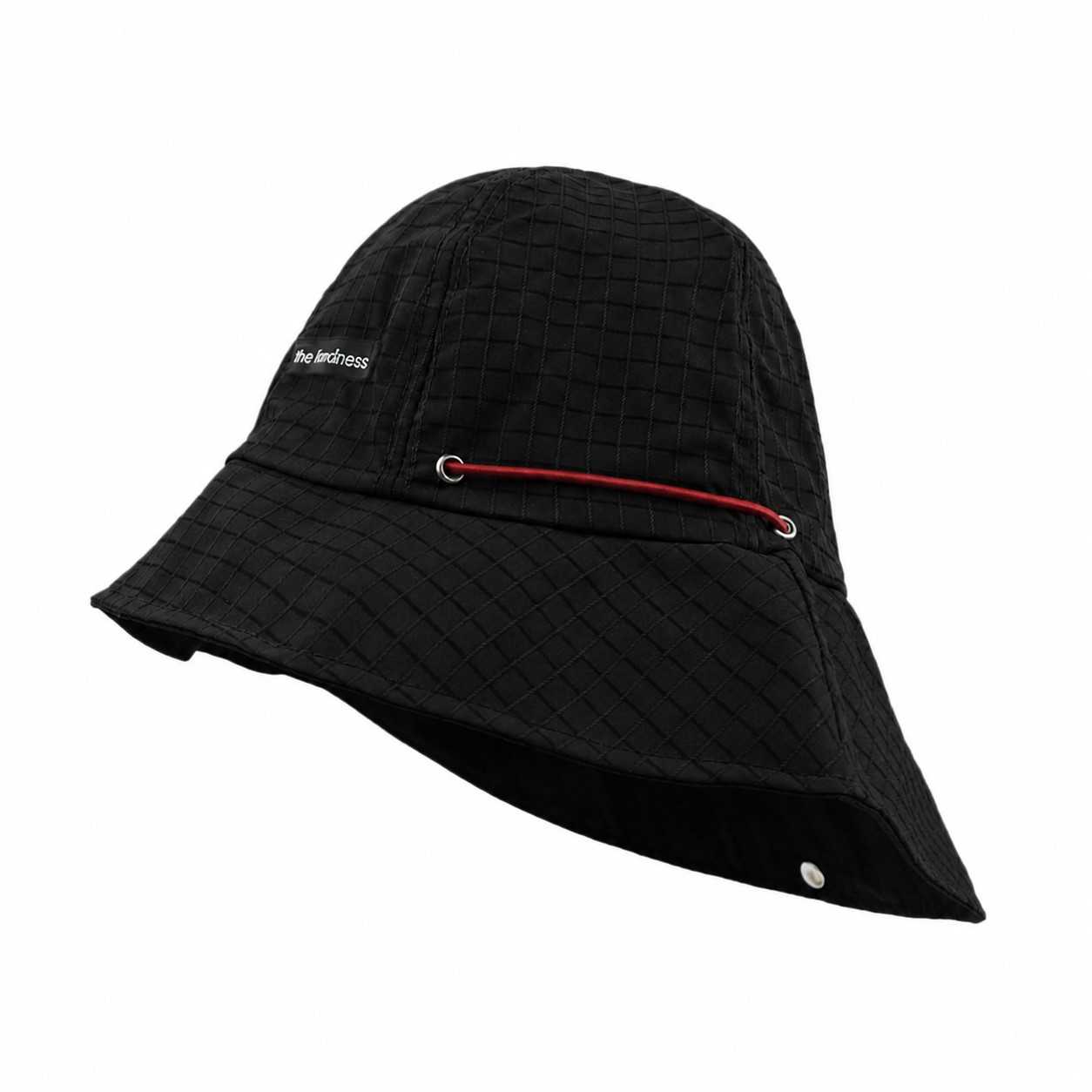 Polyester Foldable Bucket Shade Hat — Black