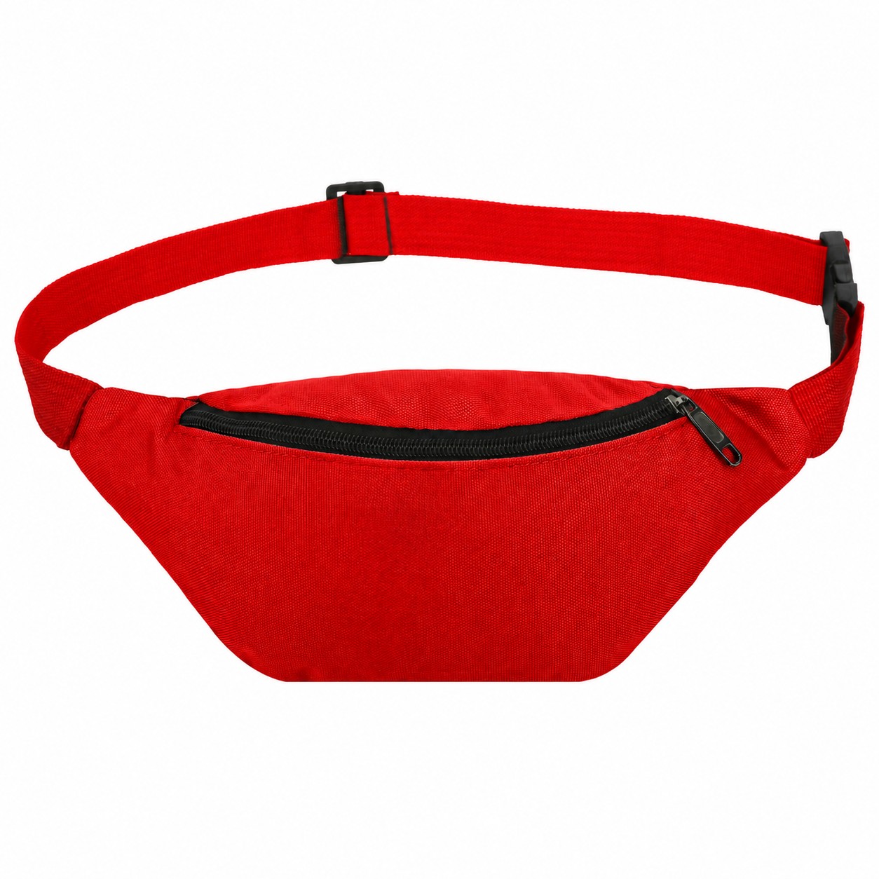 600D Polyester Roomy Fanny Pack — Red