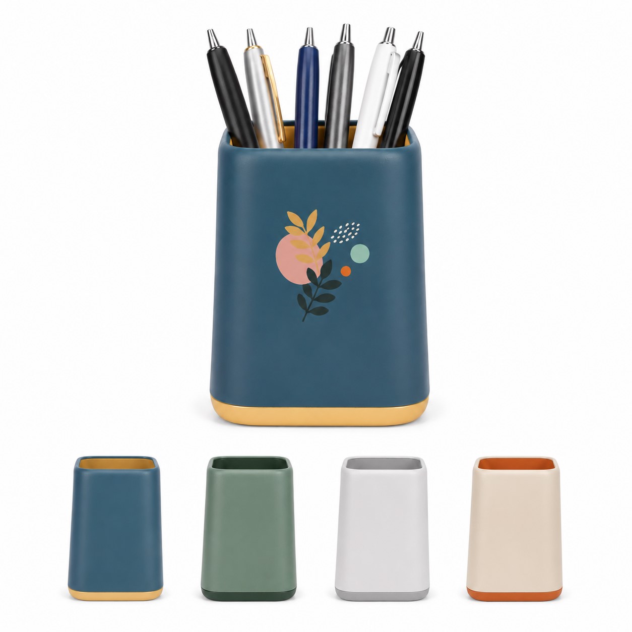 Two Tone ABS Pen And Pencil Holder