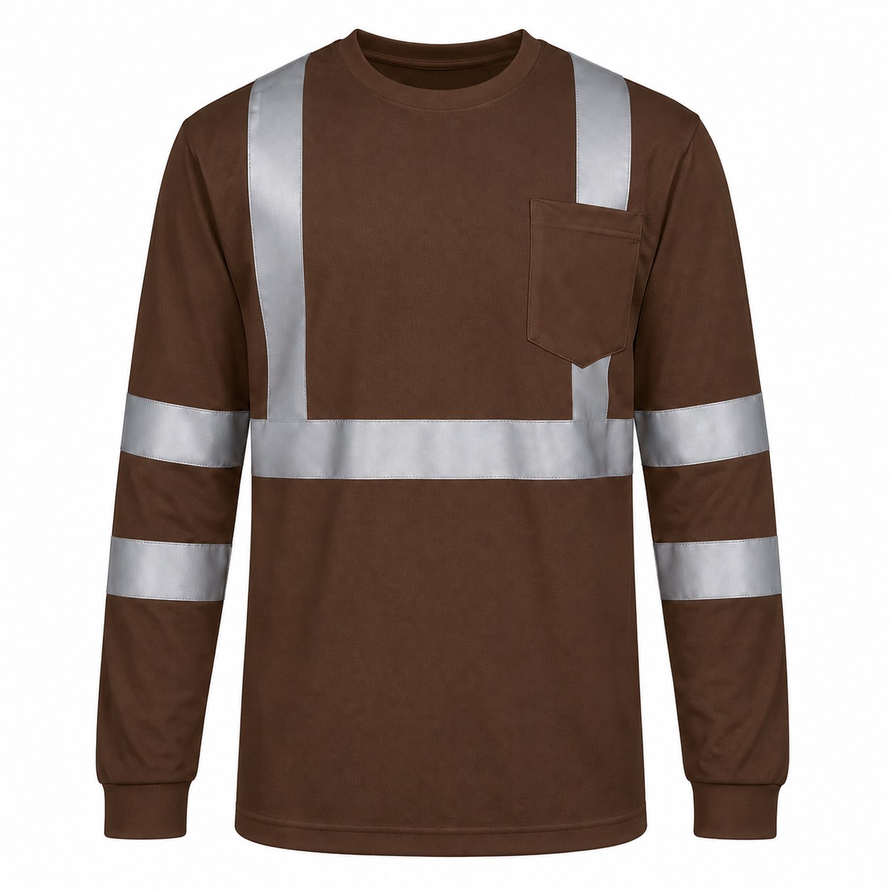 Long Sleeve Reflective Crewneck Shirt — view 5