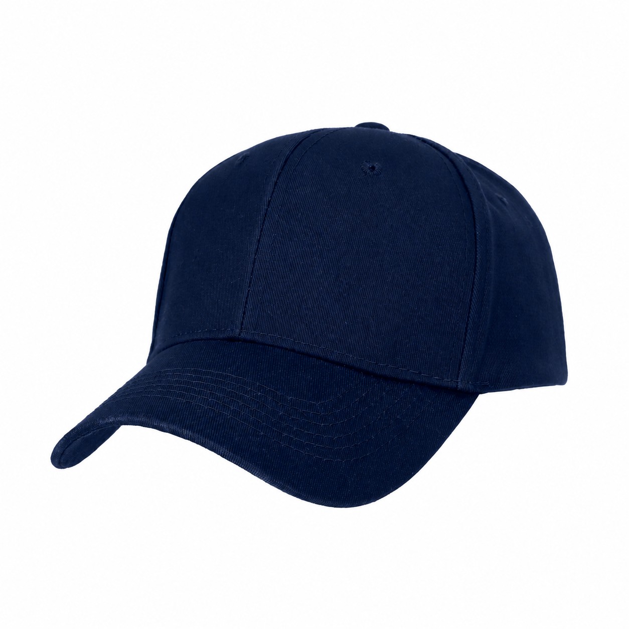 22.8-Inch Cotton Baseball Cap — Navy Blue