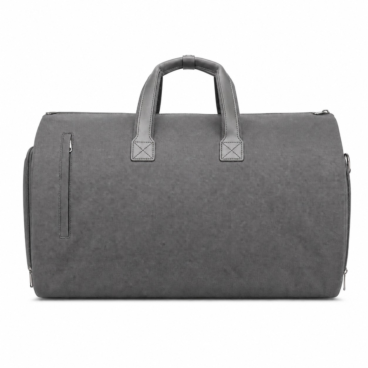 Polyester Convertible Garment Duffel Bag — Gray