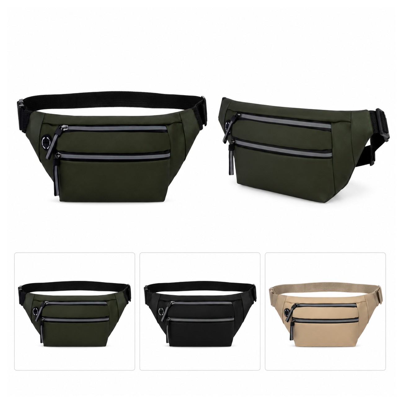 Dark Green Fanny Pack