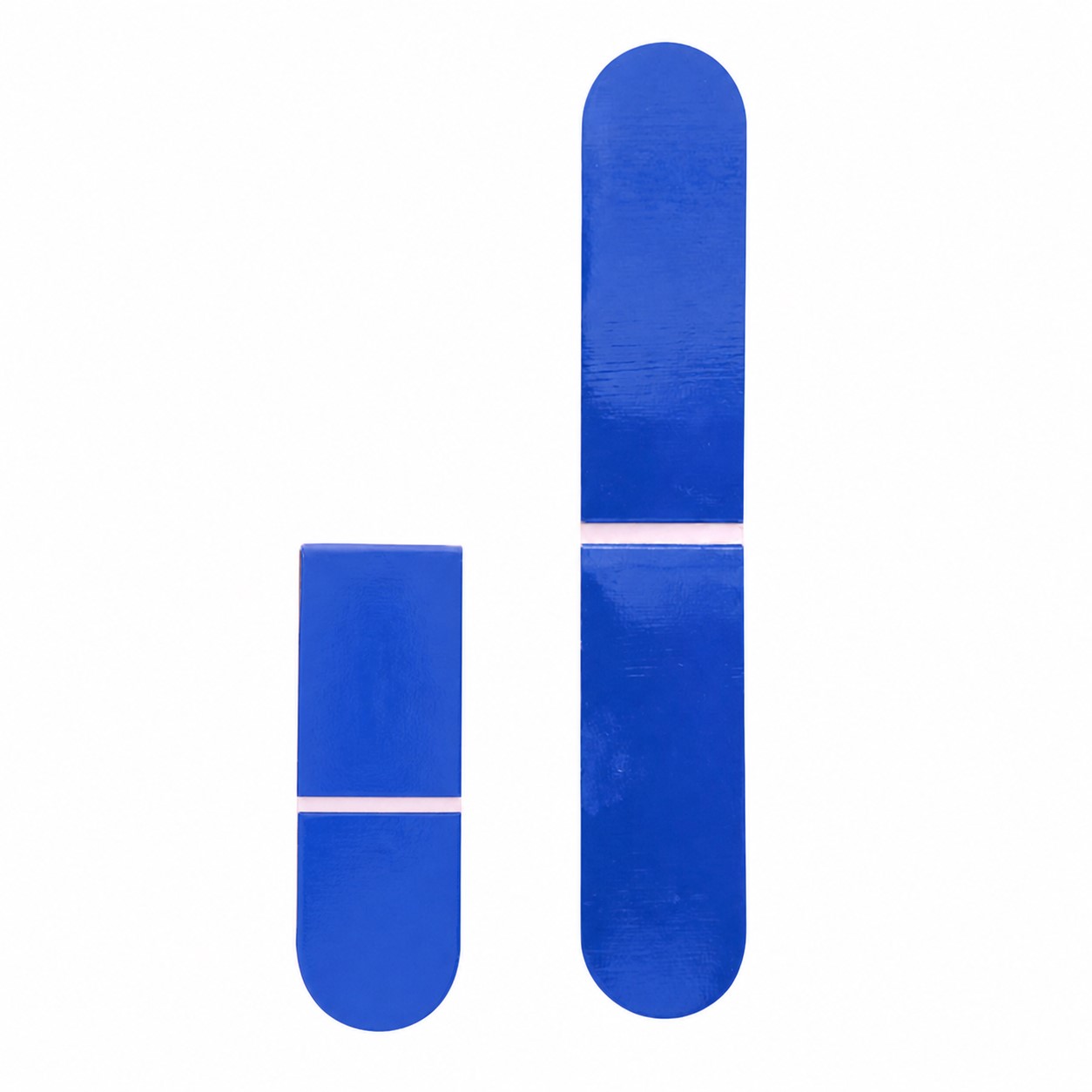 Magnetic Fold Over Bookmark — Blue