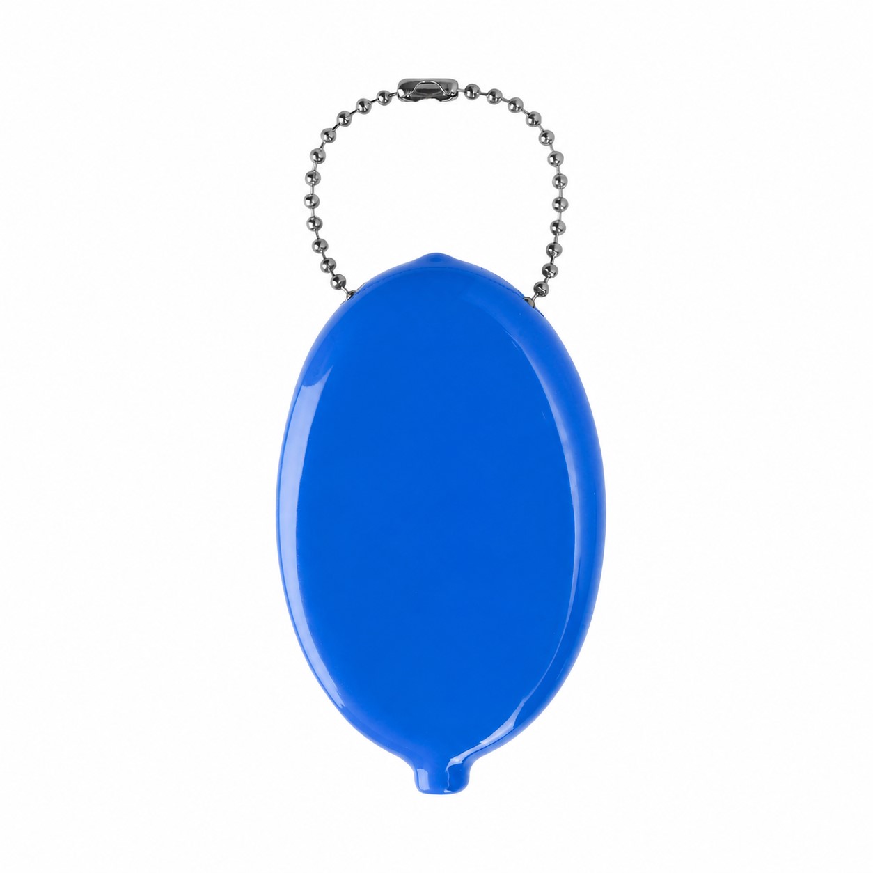 PVC Oval Coin Key Pouch — Blue