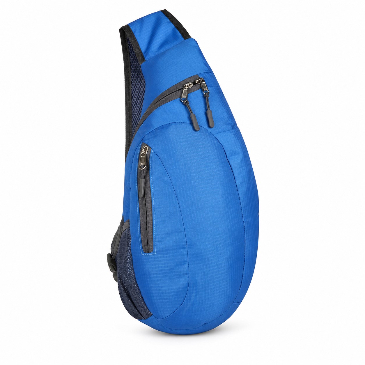 Packable Nylon Crossbody Daypack With Zipper Pockets — view 2