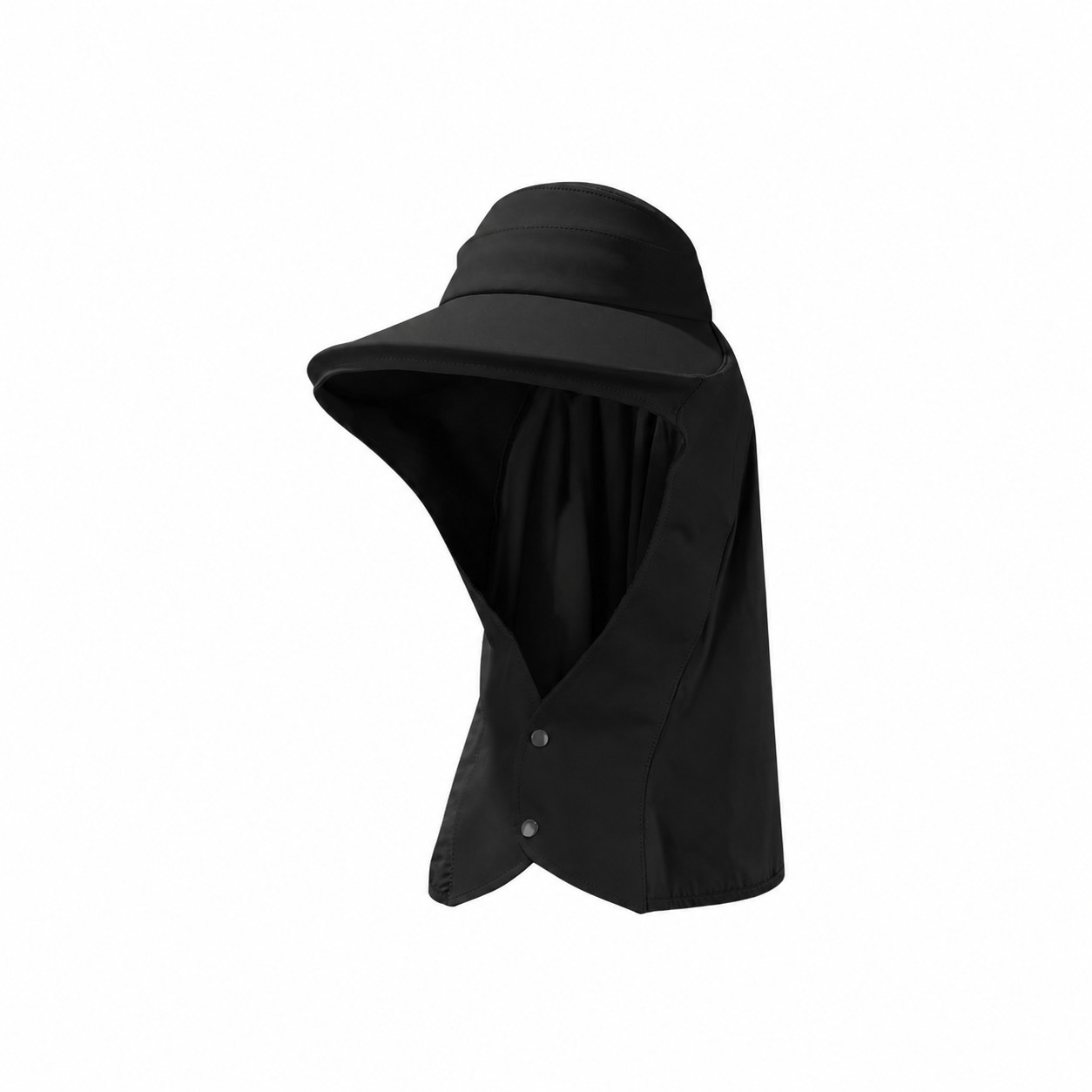 Spandex Drape Cover Sun Visor — Black