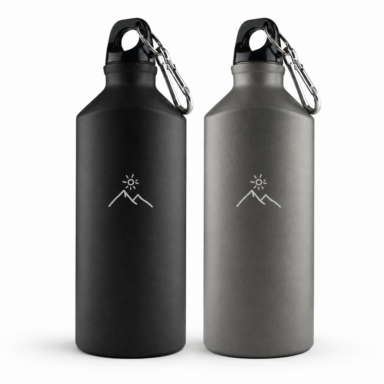 Triangular Aluminum Canteen Bottle With Carabiner