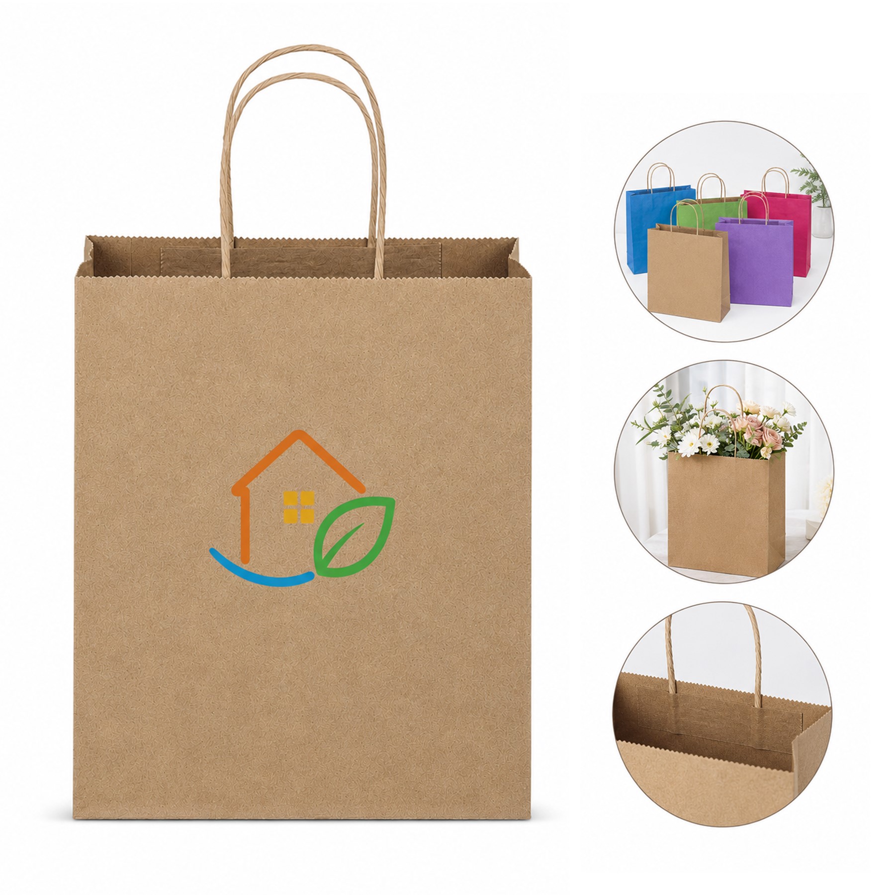 Twisted Handle Paper Shopping Bag