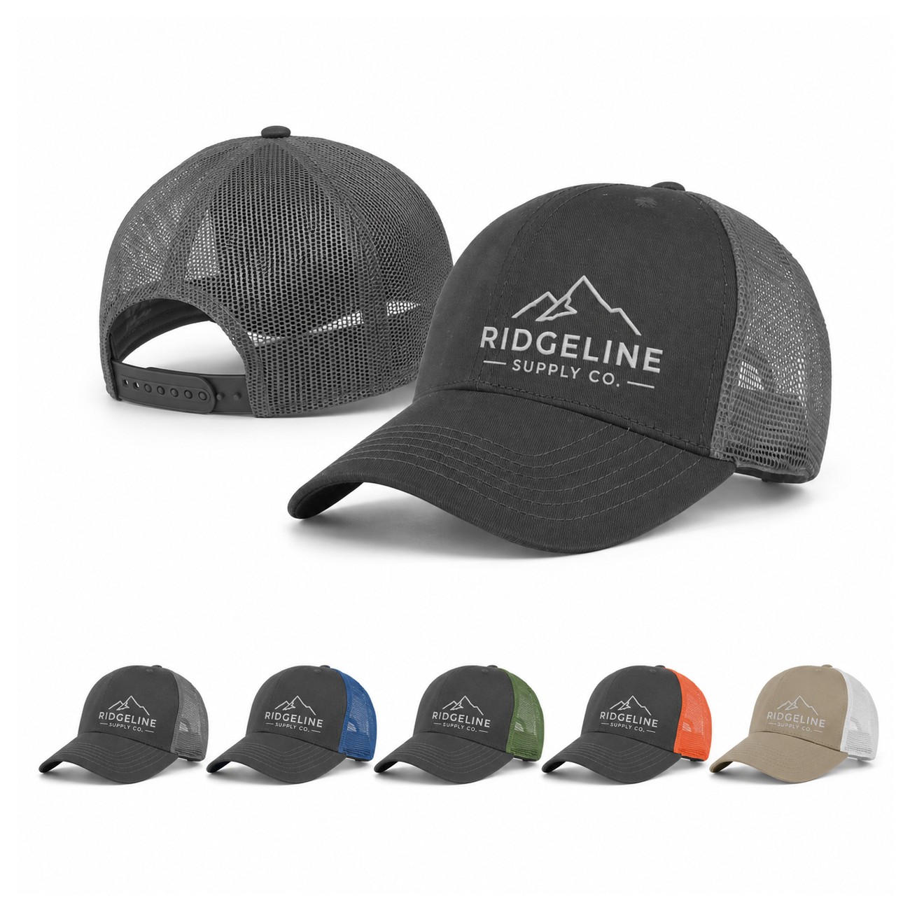 Six-Panel Low-Profile Trucker Cap